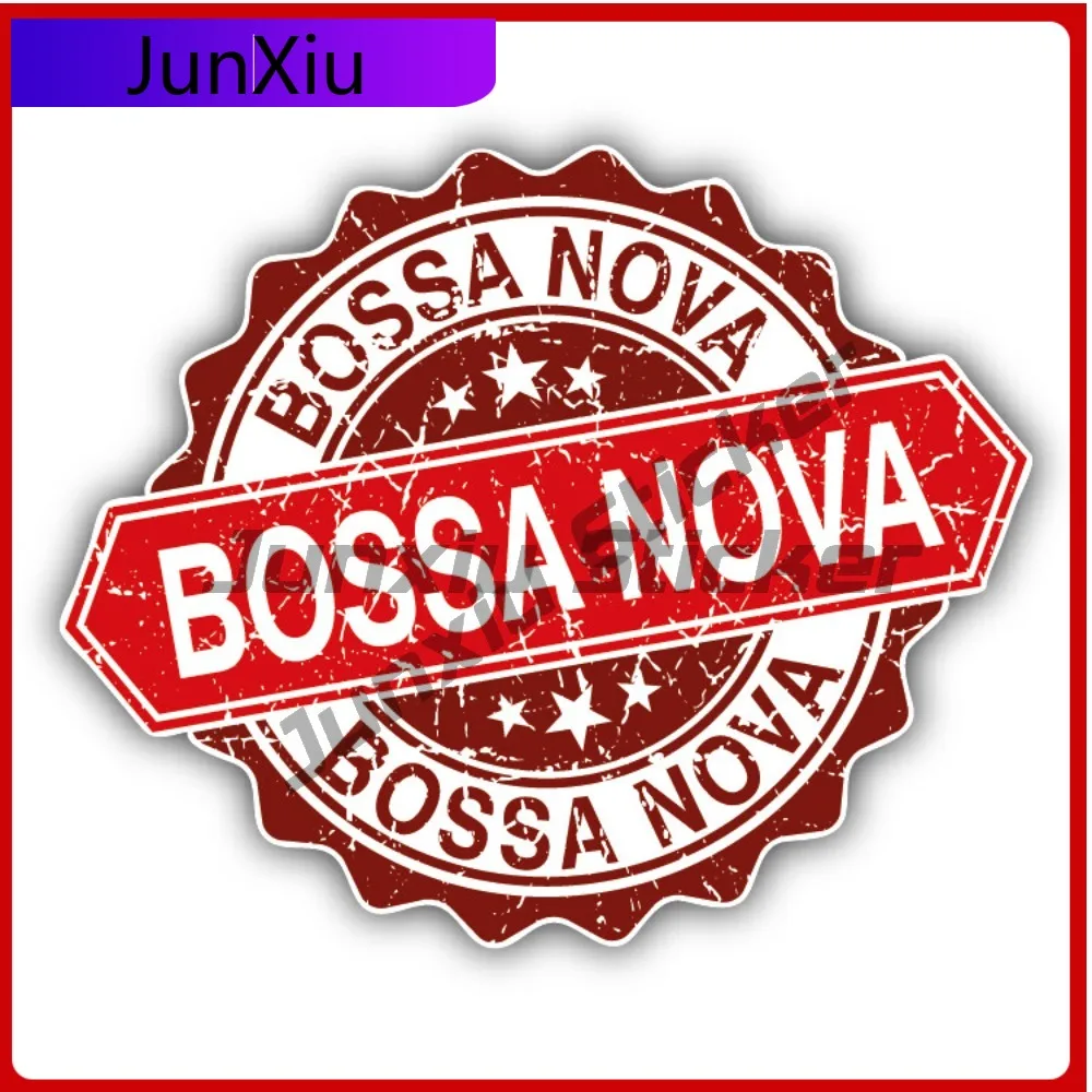

Bossa Nova Creative Sticker Stamp Car Decal Bumper Stickers Cute Style Truck Use For Rear Window Decor Car Sticker Accessorie