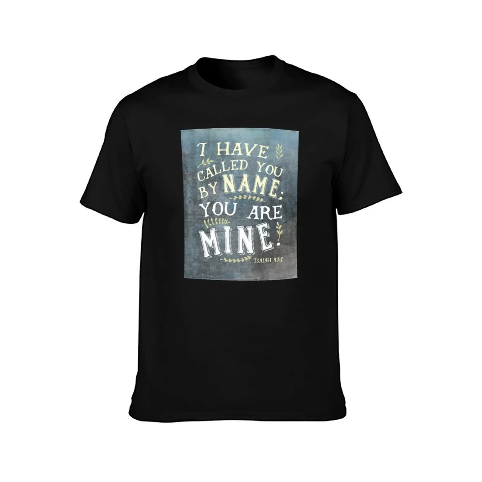 Isaiah 43:1: I Have Called You by Name T-Shirt Summer Casual Cotton Tee Oversized Streetwear Tops Vintage Graphic Print
