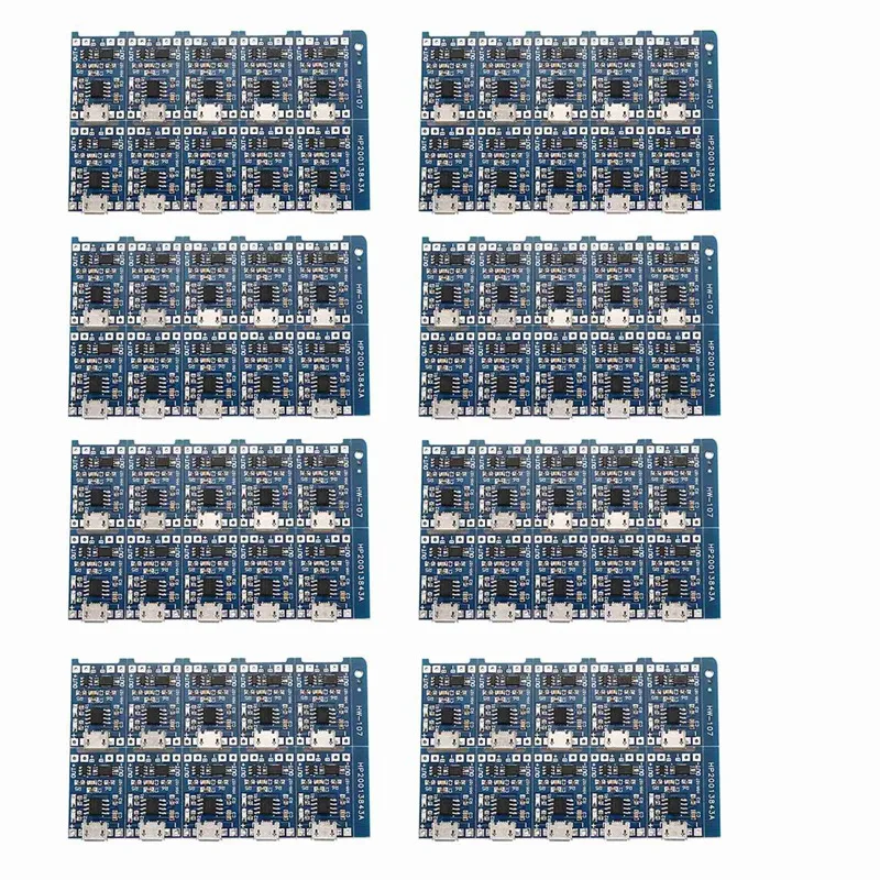 80Pcs 5V Mini USB 1A 18650 For TP4056 Lithium Battery Charging Board With Protection Charger Module