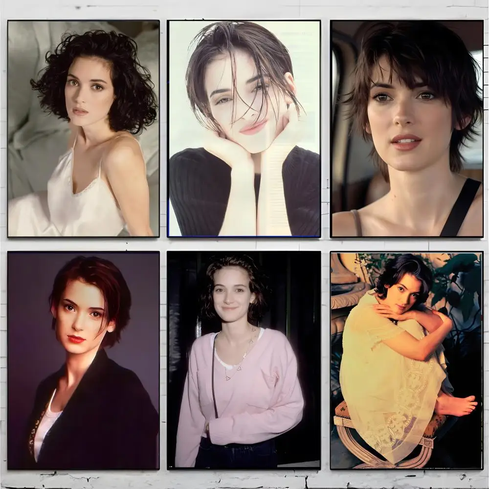 Popular American Actress Winona Ryder Poster Premium Decor Art & Gift for Household Lounge Home Ornaments