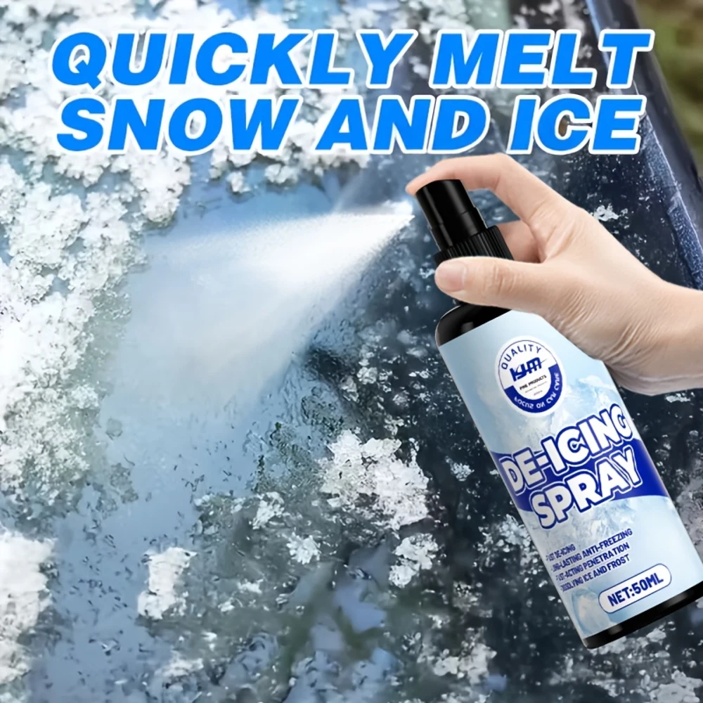 بخاخ إزالة الجليد متعدد الأغراض |   يذوب الثلج والثلج في 3 ثوانٍ، حماية تدوم طويلاً، مناسبة للزجاج الأمامي ونوافذ السيارة