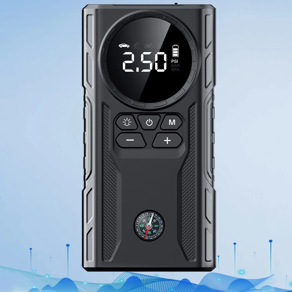 

39800mAh Car Wireless Air Pump with Light Jump Starter Electric Tire Pump Portable Car Inflator Pump for Automobile Bicycle Ball