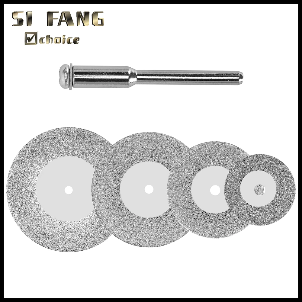 20/30/40/50 mm Diamant-Trennscheiben-Räder, Drehwerkzeug, Kreissägeblatt für Dremel Mini Drill Dorn, abgeschnittene Holz- und Glasfliesen