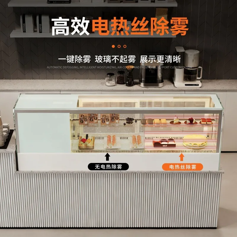 Sushi Display Cabinet Desktop Small Cake Commercial Fruit Fresh Refrigerated Mousse Cabinet West Point Dessert Refrigerated
