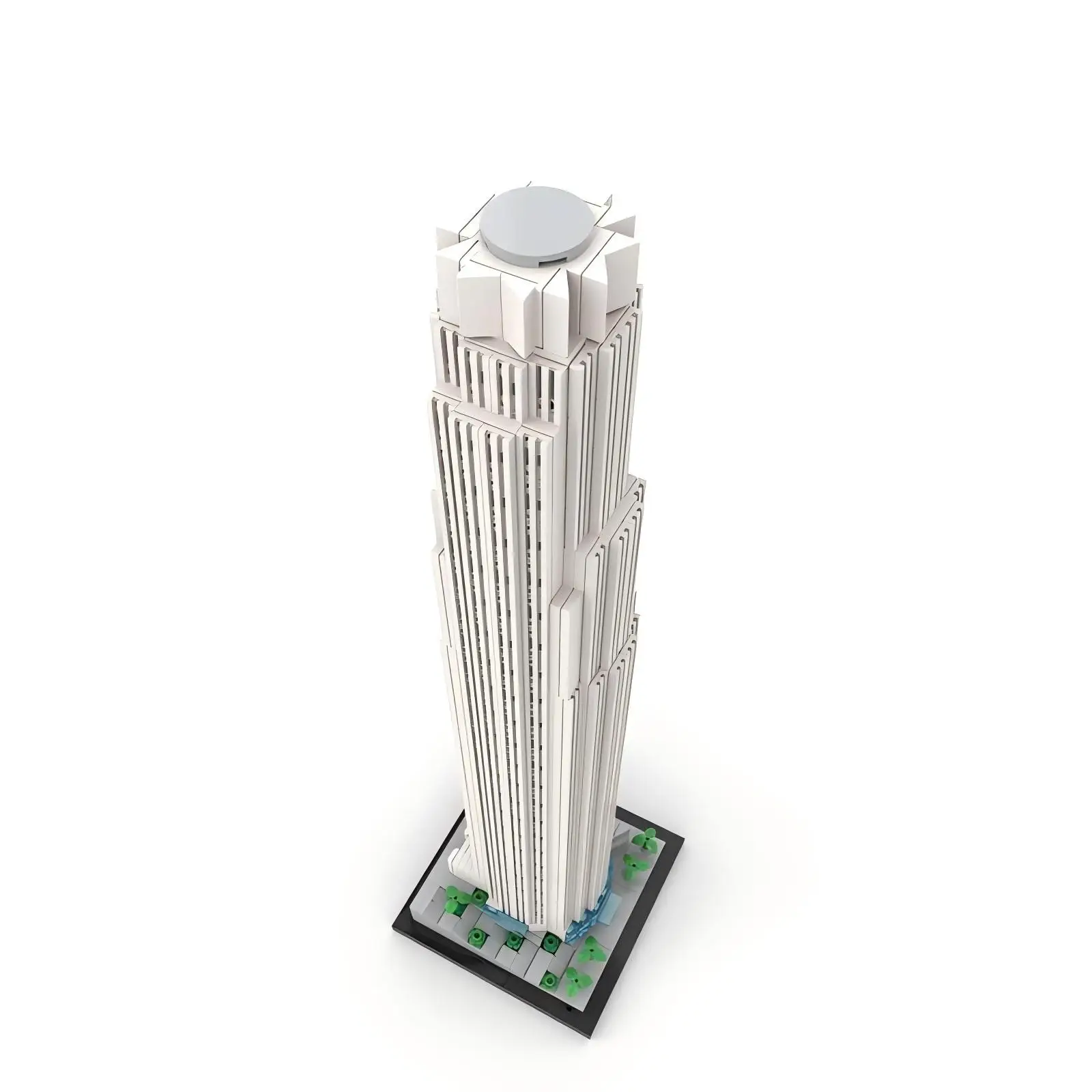 Klocki konstrukcyjne America Bank Tower MOC-190102 Słynna architektura miejska Skala 1:800 Model do składania Puzzle Zabawka dla dzieci Prezent urodzinowy