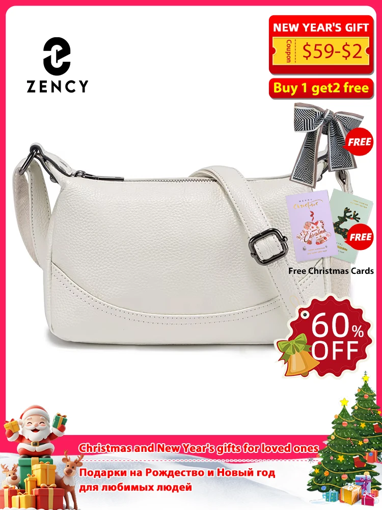 

Zency Ladies Shoulder Crossbody Leather Hobo Bag for Women Soft Satchels Bag For Commuters Bolsas de Mujer 2025 New