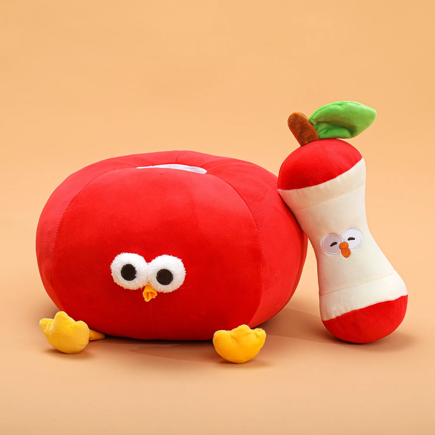 Apple Pie Pie Chicken Plush Toy Cute Funny Abstract Stuffed Doll for Kids Birthday and Christmas Gift Soft Throw Pillow for Boys