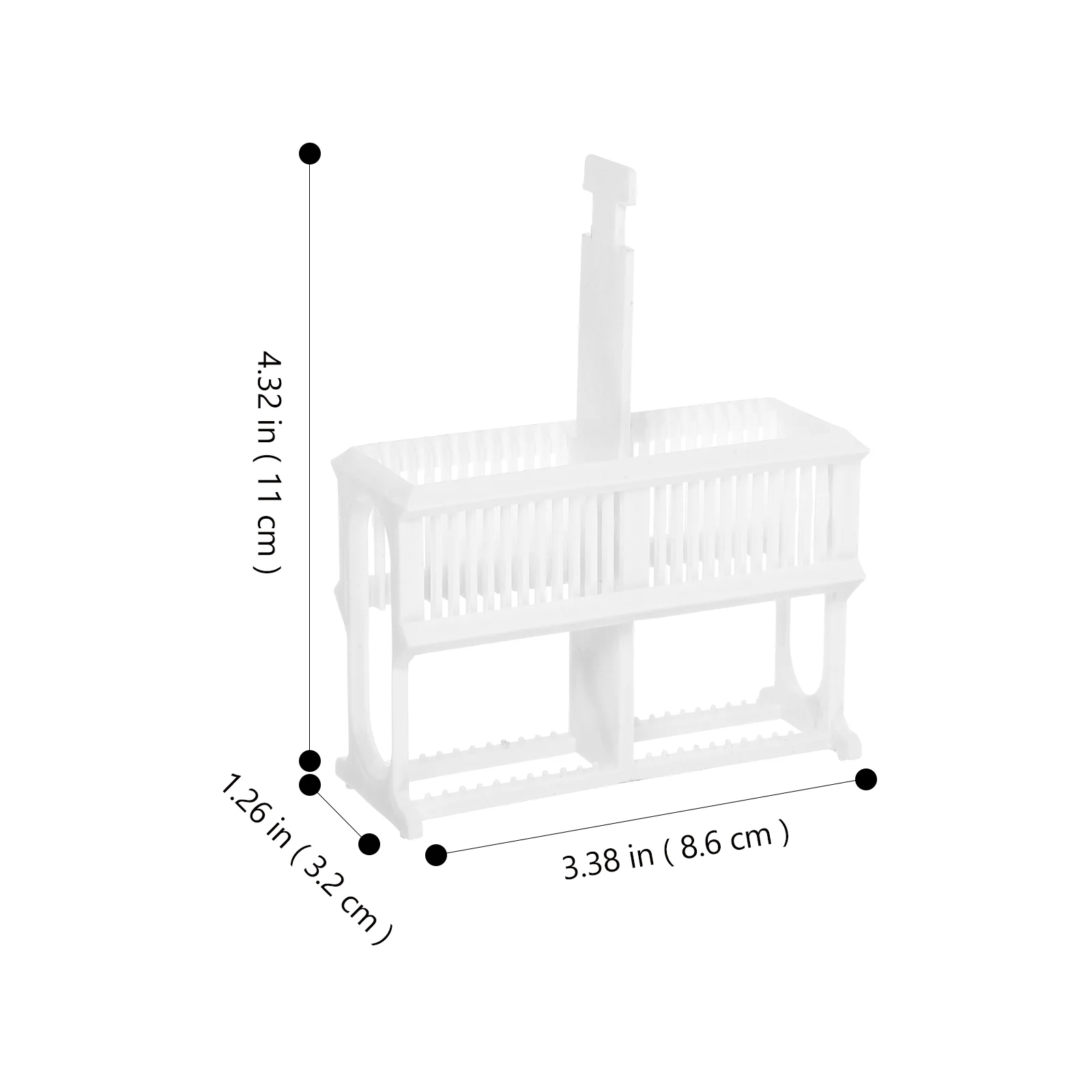 Slide Staining Rack Microscope Slides for Experiments Laboratory Plastic Holder Storage Glass