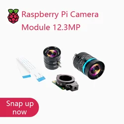 Raspberry Pi High Quality HQ Camera Module 12.3MP Sony IMX477 sensor support for C- and CS-mount lenses