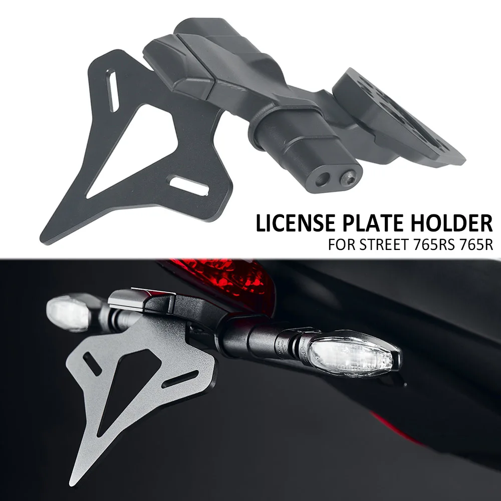 

NEW For Street 765RS 765R 765 RS 765 R Motorcycle Rear Short Tail Stock Tidy License Plate Holder Tailstock Bracket Kit