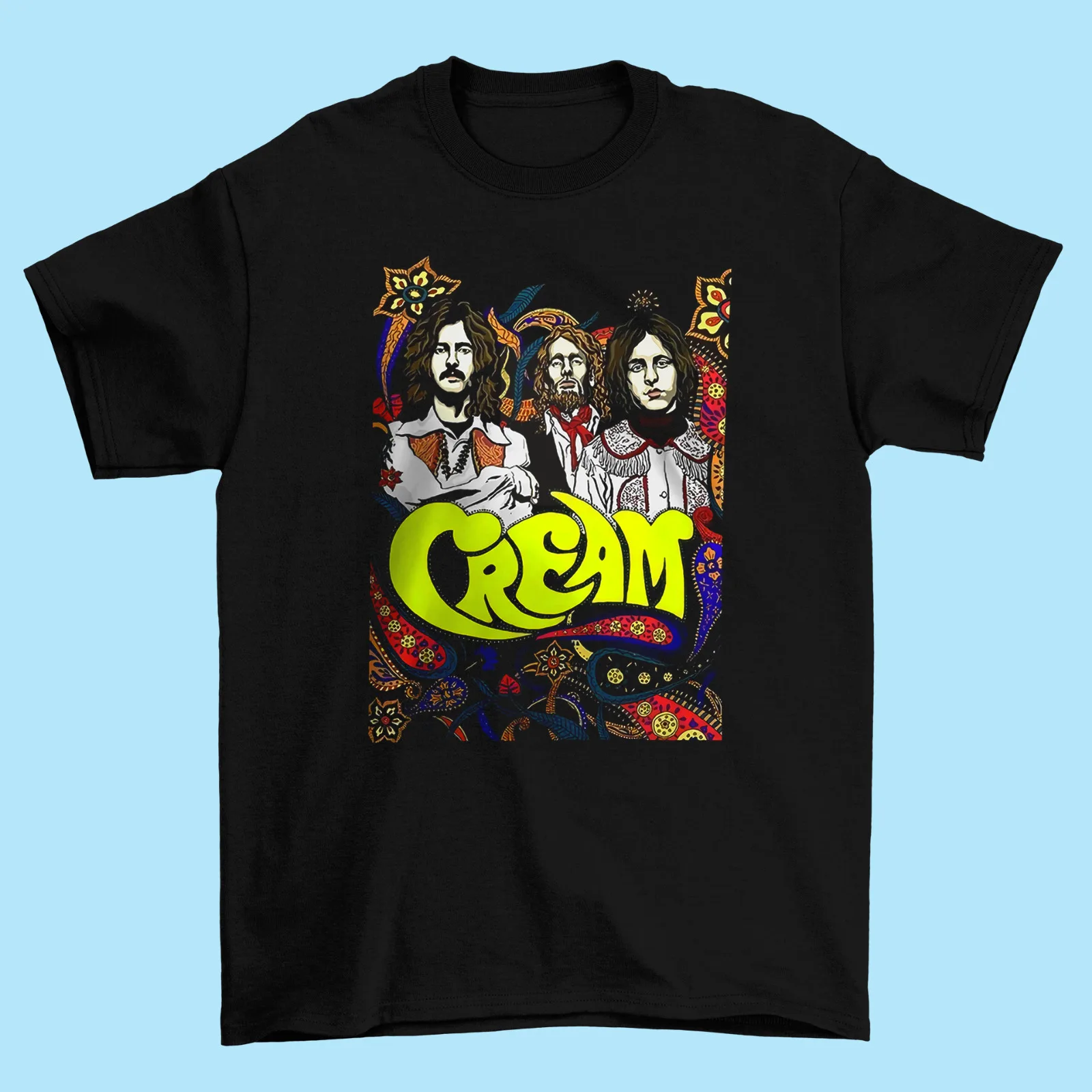 CREAM Band Member T shirt Black Tee Men All Size S M L 234XL EE324