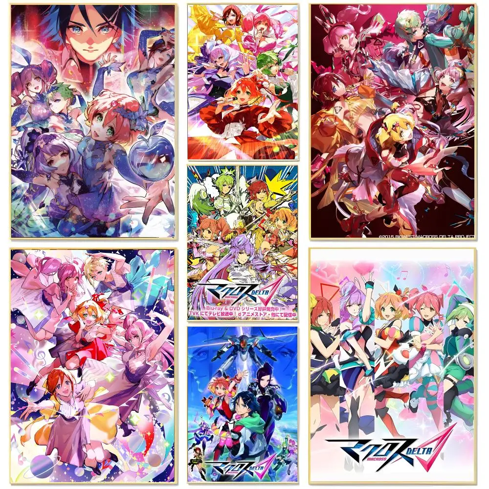 Epic Anime M-Macross Delta Poster Living Room Bedroom Decorative Print Unframed Decor
