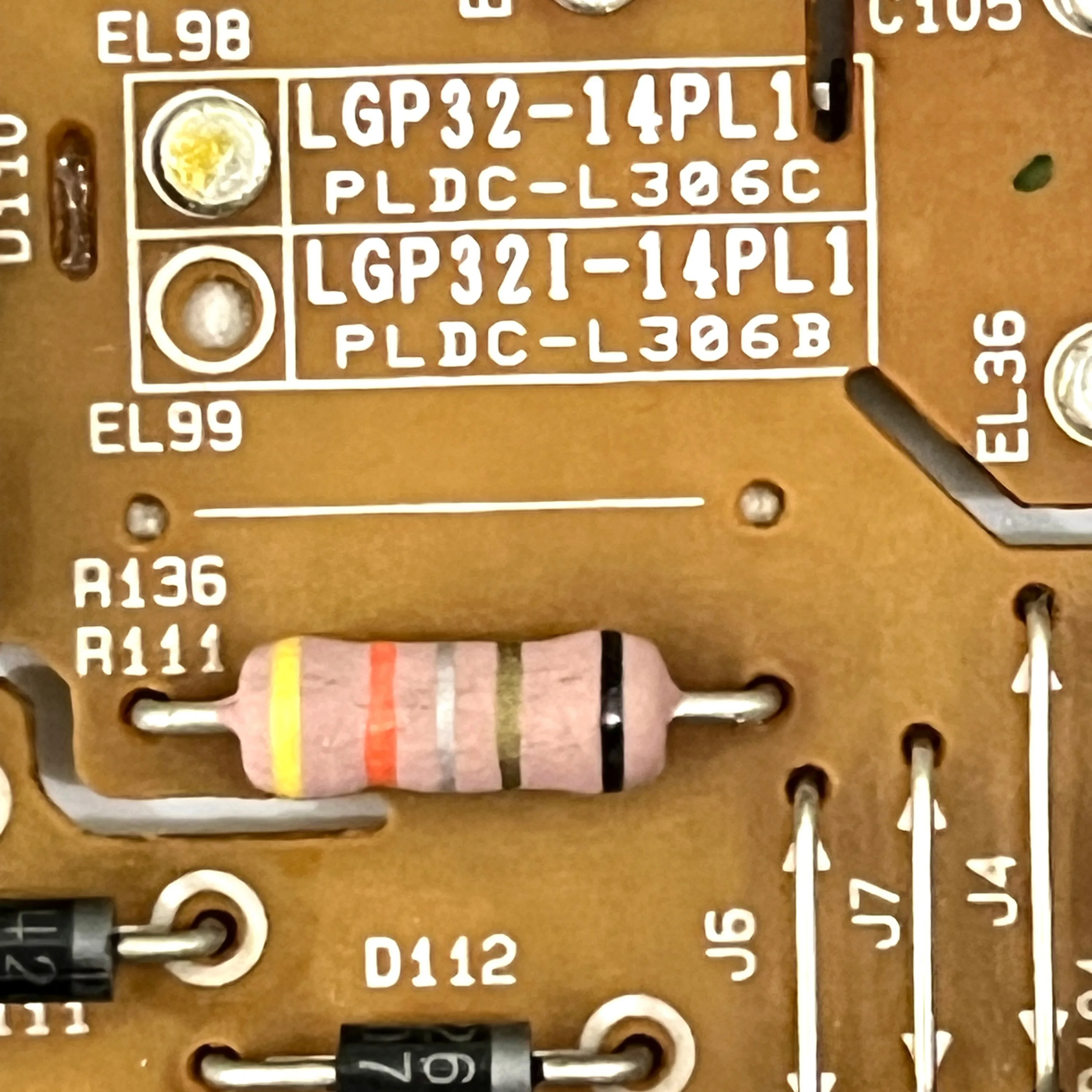 Authentic Original TV Power Board EAX65391401(2.7) EAY63071804 LGP32-14PL1 Works Normally And is for 32LY340C-UA 32LB550U Parts