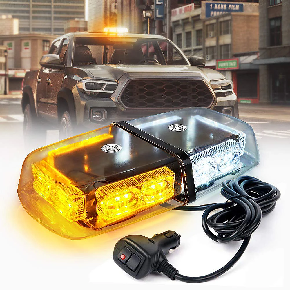 

Emergency Car Roof Top Strobe Light Signal Lights Flashing Safety Warning Lamp Wireless 36led Magnetic Mount Waterproof 12V/24V