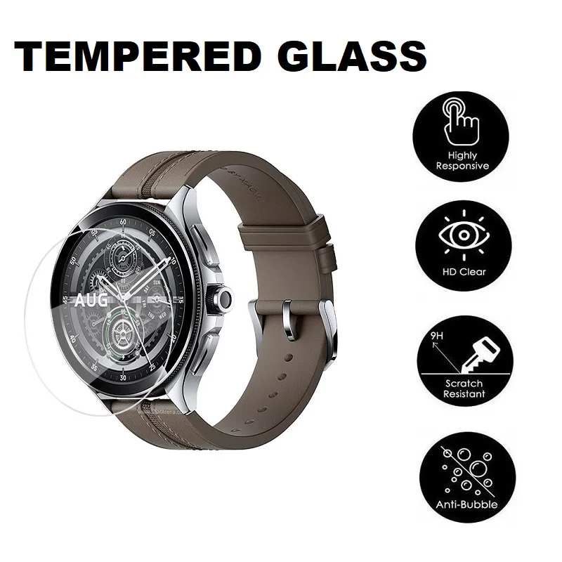 5PCS Screen Protector for Xiaomi Watch 2 Pro Smartwatch Tempered Glass Anti-Scratch Protective Film