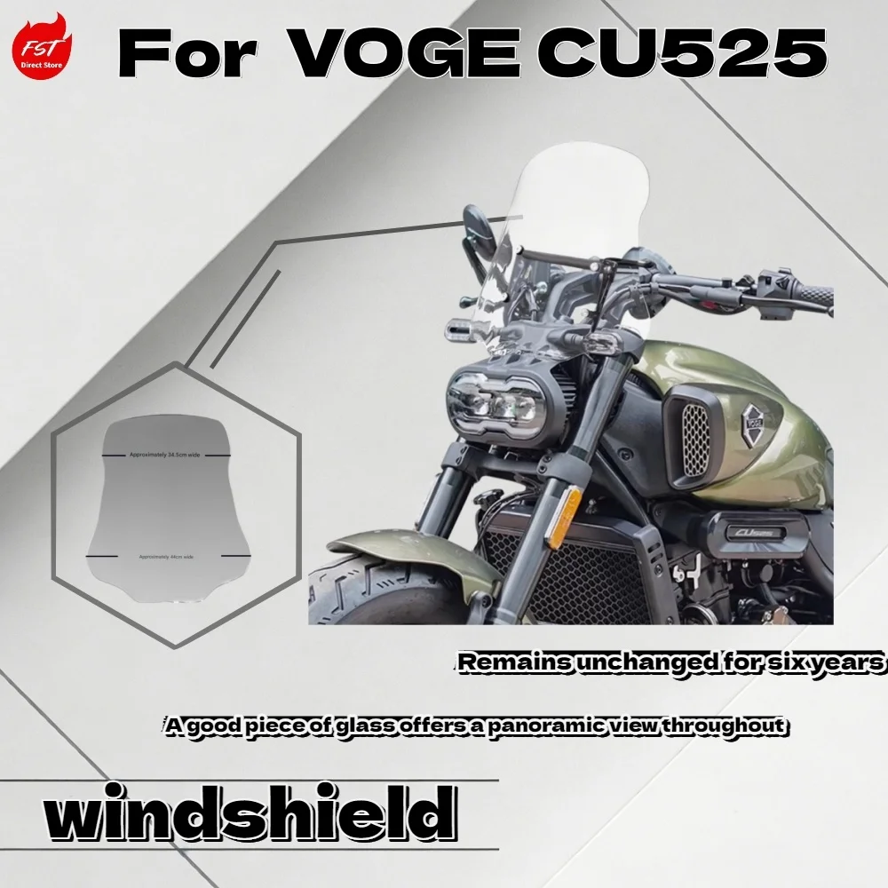 

For VOGE CU525 Modified Windshield Front Wind Deflector Chest Guard Accessories