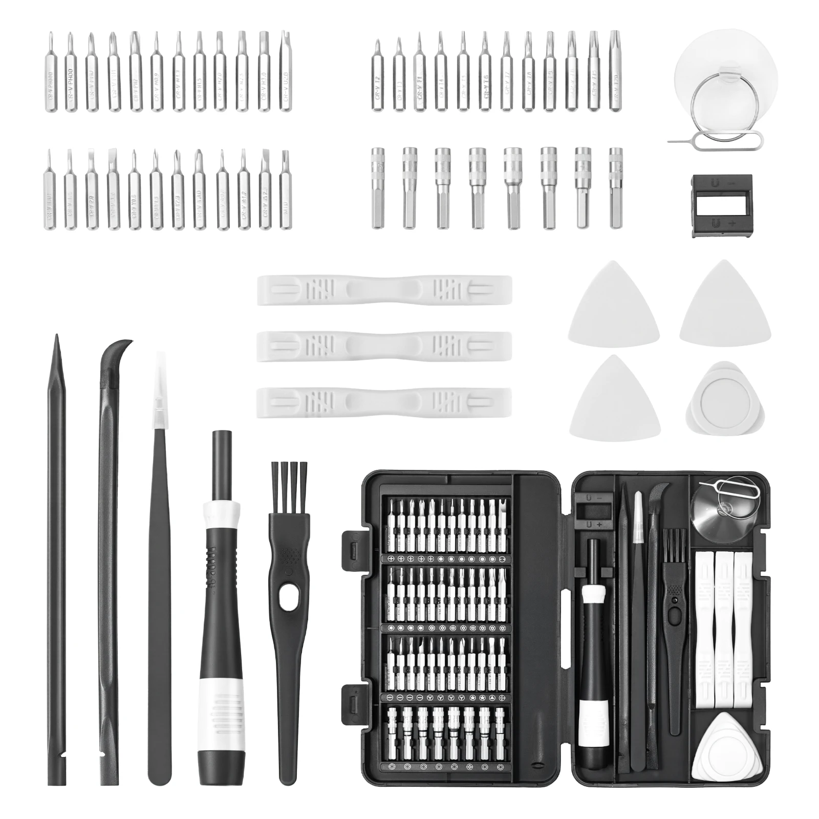 

SucceBuy 59PCs Screwdriver Set Small Precision Screwdriver Phillips Flat Head Torx Pentalobe Bits Mini Cleaning Repair Tool Kit