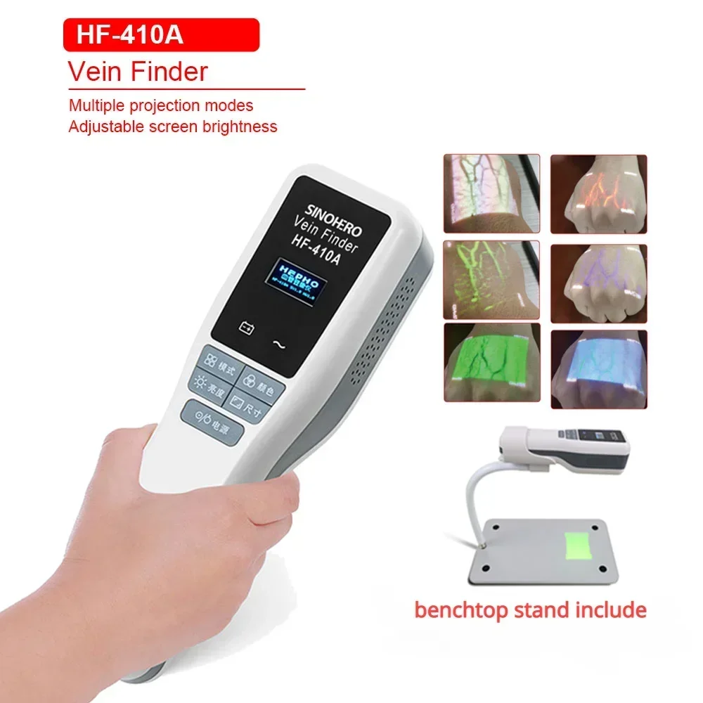 HF-410A Vein Finder Device Locator Handheld Portable Near-Infrared Blood Vessel Display Nurse Intravenous Injection Aids