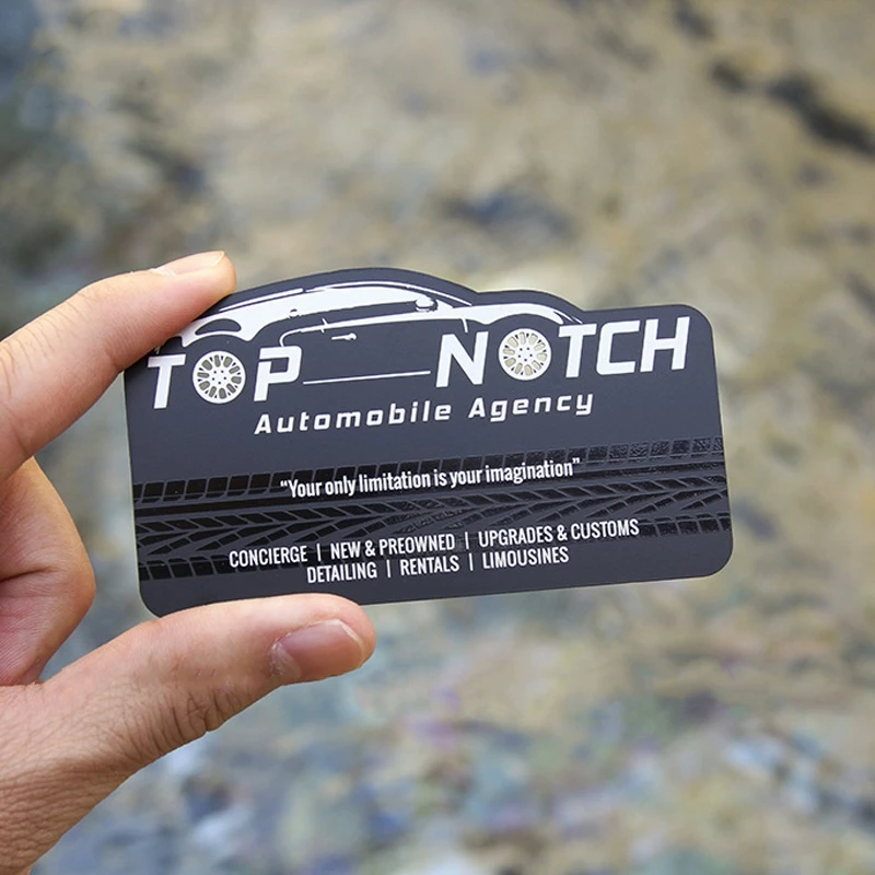 Customized inquiry Creative Design Cheap Luxury Gift Stainless Steel Matt Black Metal Business Card with Logo