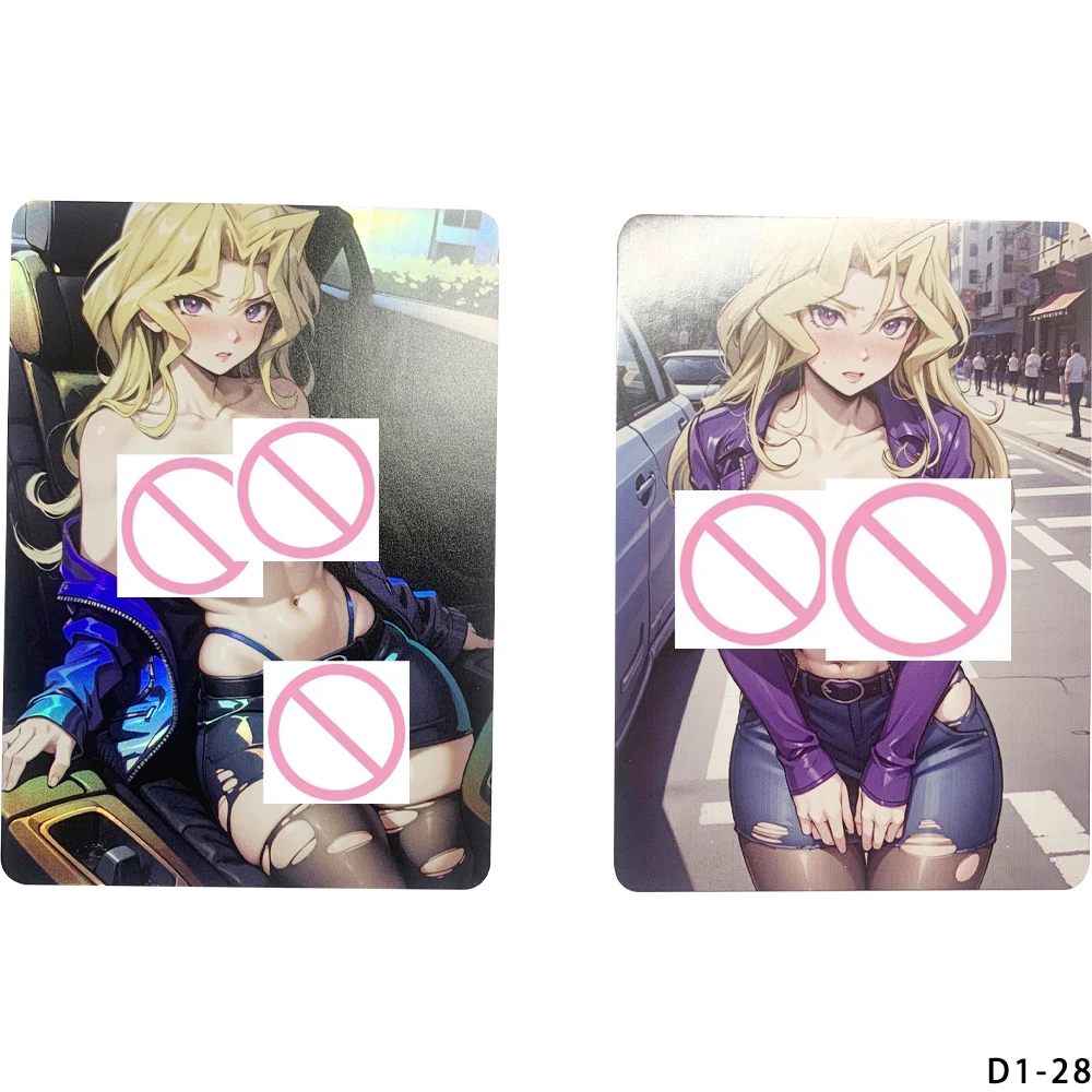 جديد Waifu مثير عارية جمع بطاقات Yae Miko Lillie عارية جمع بطاقات كبيرة الصدر فتاة الانكسار اللون فلاش الهدايا