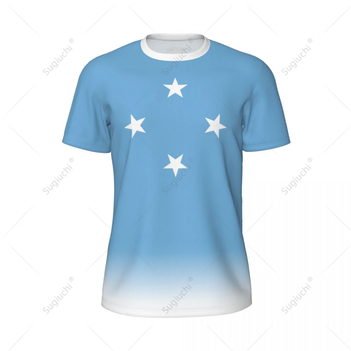 Sports Mesh T-shirt Federated States Of Micronesia Flag For Running Bike Soccer Tennis Football Fitness Tees 3D Printed Custom