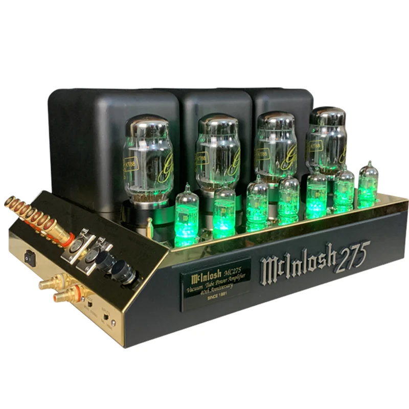 A-463 Clone Mcintosh MC275 Upgrade KT88*4 Tube Power Amplifier XLR/RCA Input Class A 75W* 220V/110V