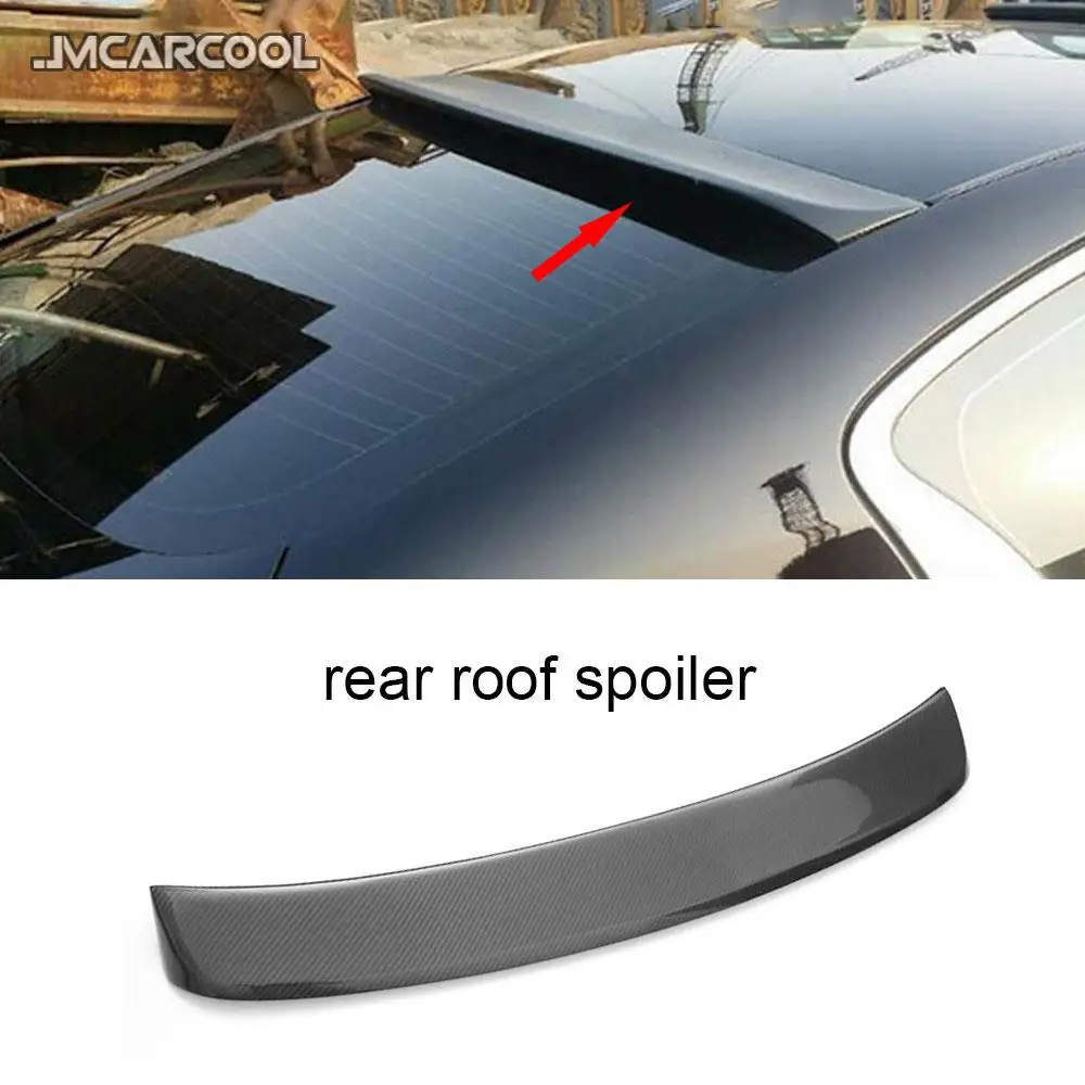 

Carbon fiber Rear Boot spoiler Roof wings For Infiniti Q50 Q50S Sedan 4 Door Standard Sport 2014-2017 Rear Trunk Trim Sticker