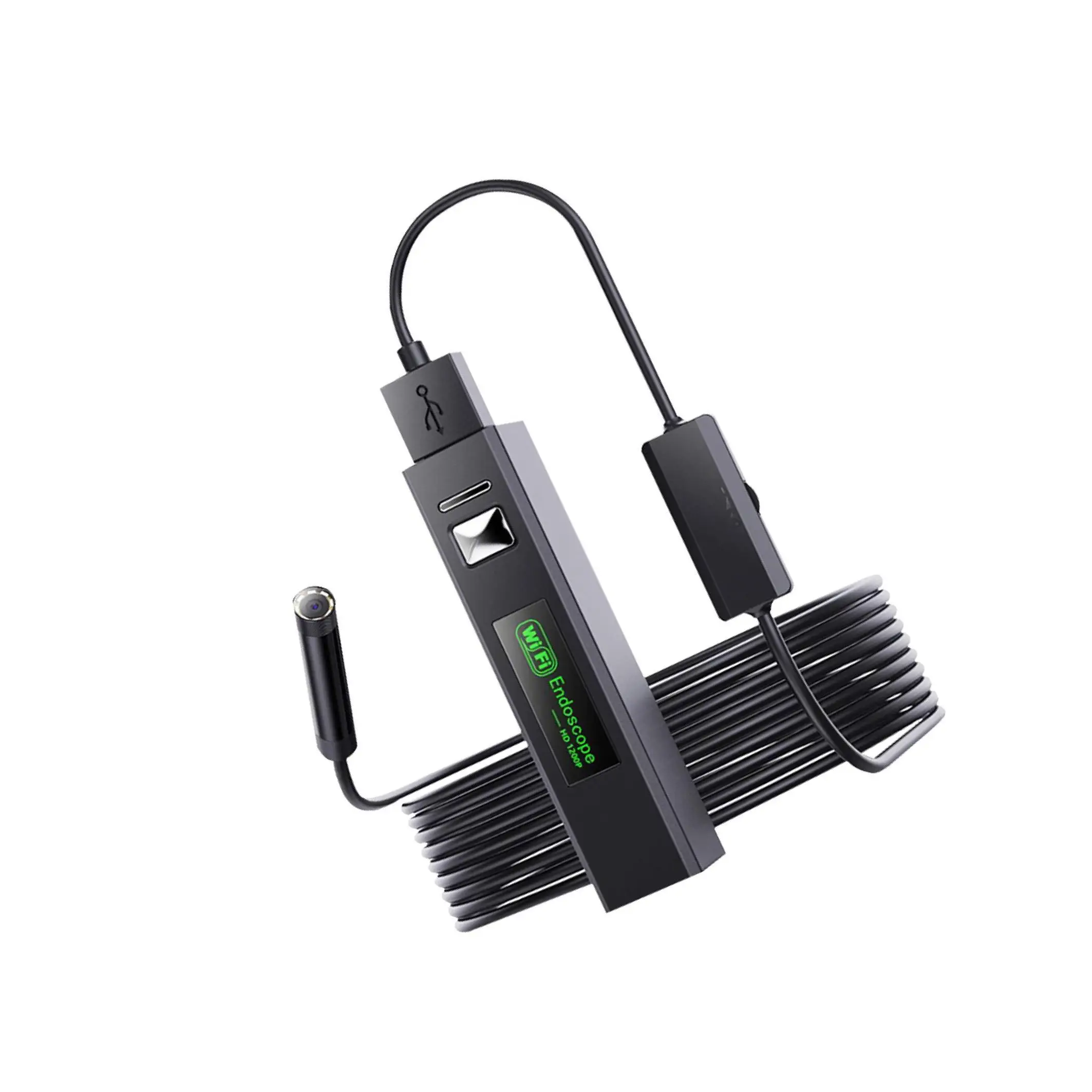 

Миниатюрная водонепроницаемая Wi-Fi камера-эндоскоп с жестким кабелем USB, 10 м