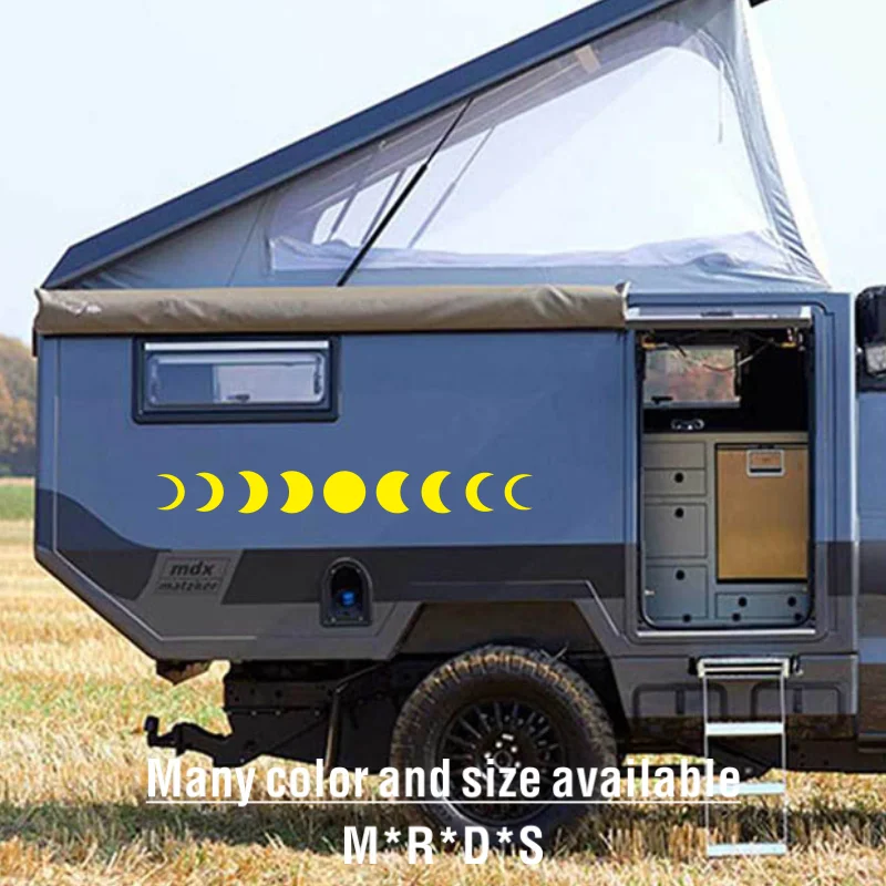 Camper Van Caravan Car Stickers Rv Motorhome Moon Phase Spiritual Decals Vinyl Accessories Decoration