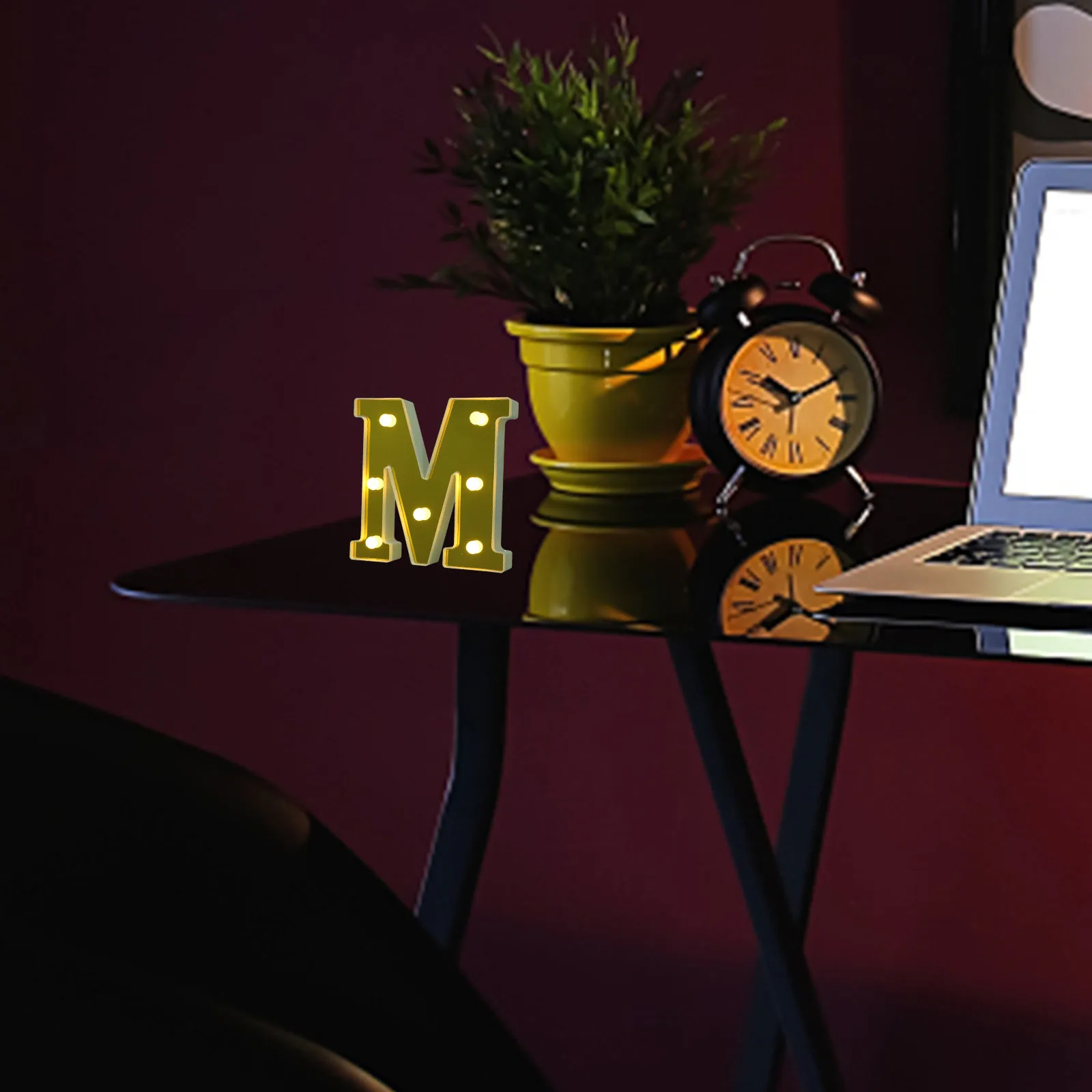 

LED Letter Modeling Light Creative Decorative Sign Festival Party Scene Light Home Wall Decor Battery Operated Night Lamp