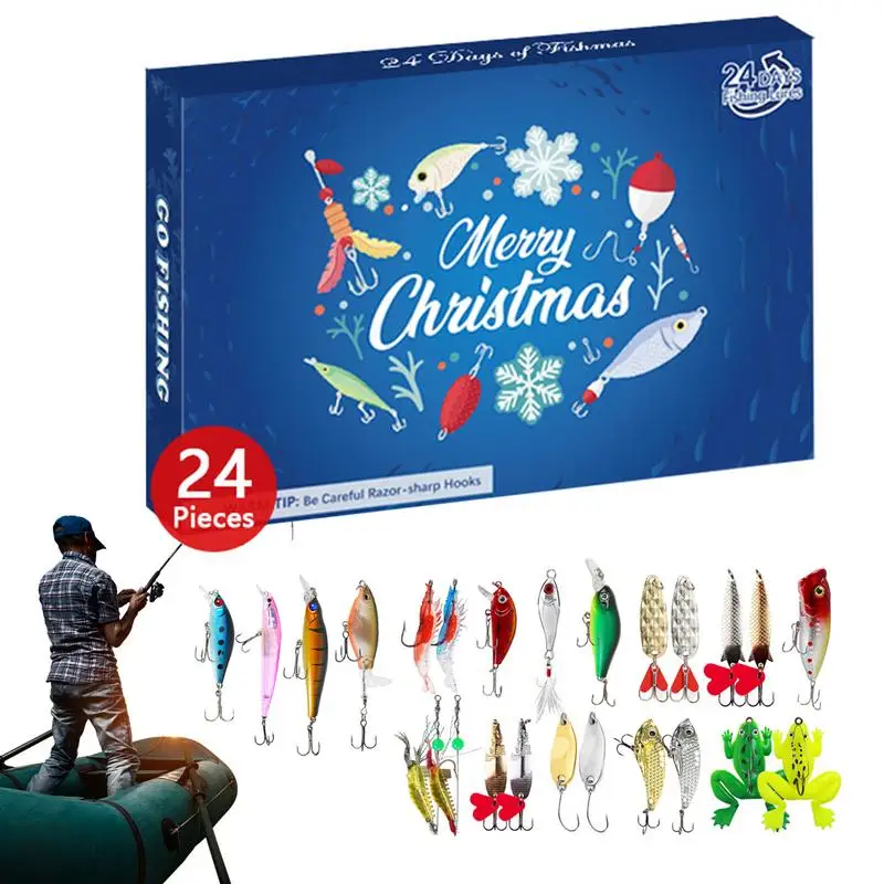 

Fishing Advent Calendar 2024 Advent Calendar Bait Christmas Set Fishing Set For Adult 24 Days Christmas Countdown For Father