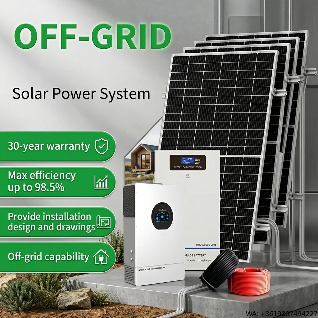 DDP Shipping 6.2KW Hybrid Solar Energy 6200W Fast Delivery South East Asia Storage Solution Factory Direct Full Kit