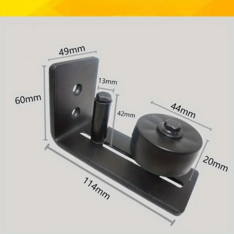 1PC Sliding Door Slides Rails Barn Door Floor Guide Stay Roller for Bottom Adjustable Roller Flush