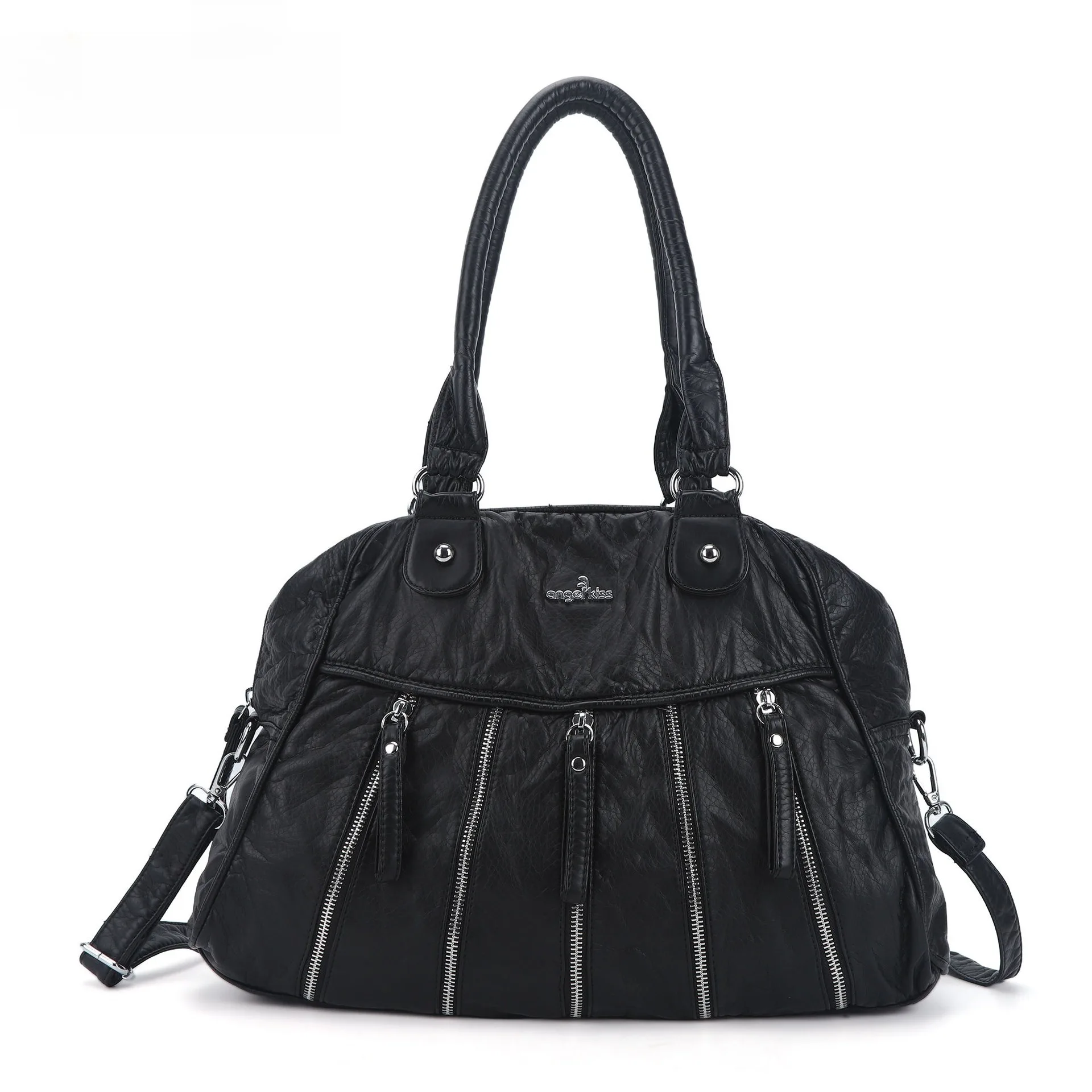 

Women Handbags Fashion Satchel Top-handle Travel Handbag Denim Shoulder Bag Shell Pack Multi-pockets Shoulder Bags