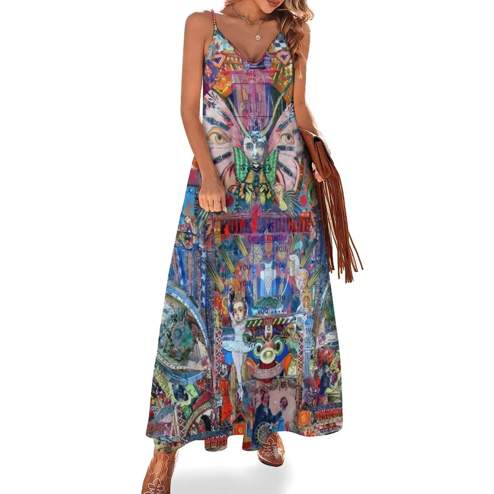 Folk Medicine by Anne Grgich 2016 Sleeveless Dress long dress women Dress