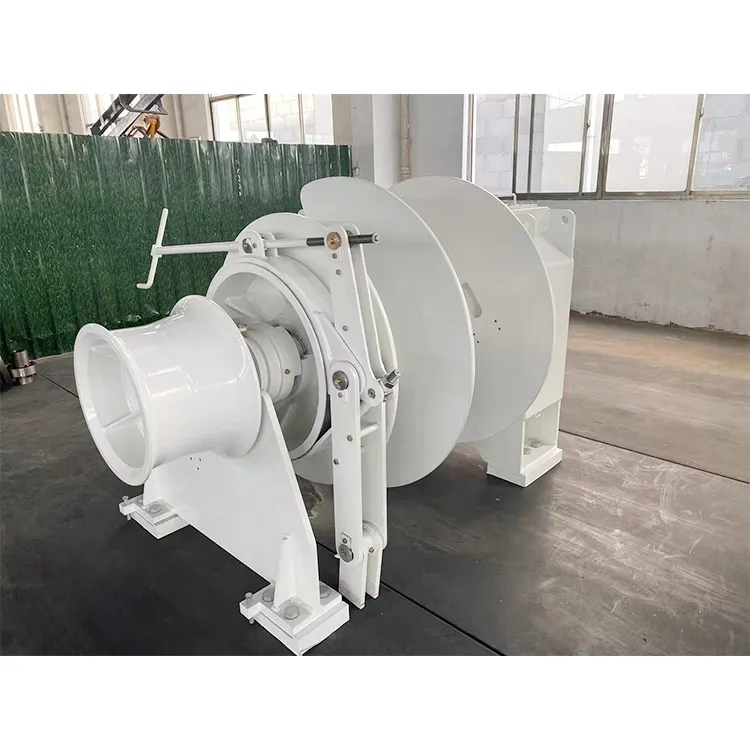 

2 Ton Hydraulic Anchor Winch With Double Brake And Remote Control For Boat & Cranes 6 Meter Use