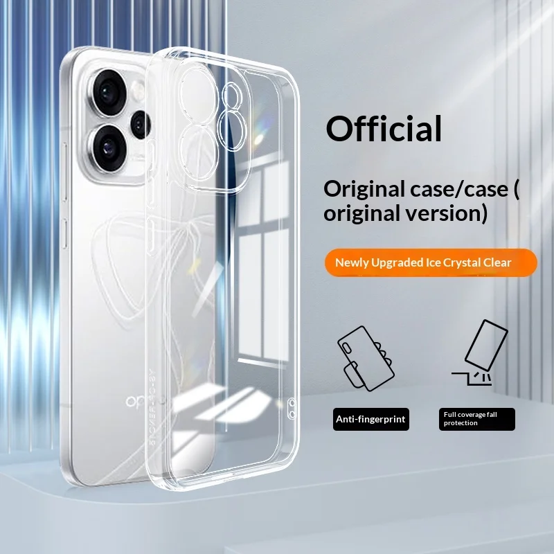 Flexible, langlebige Handyhülle für OPPO Reno 15 Reno 15 Pro Max 20225, transparente TPU-Silikonhülle, 360° weich, transparent, stoßfest