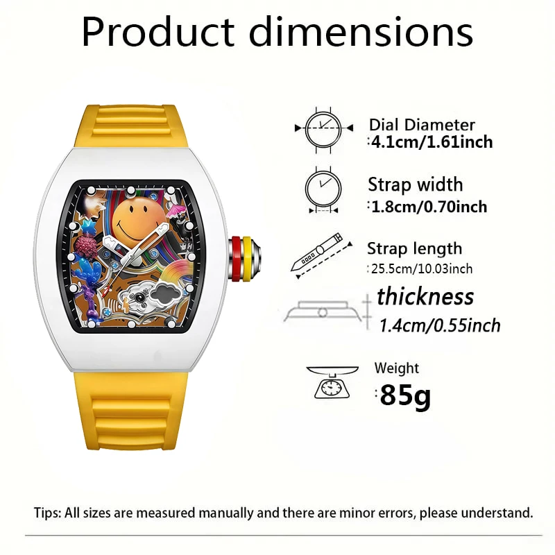 New Trendy Men's and Women's Sports Quartz Watch, Cool Classic Men's Watch, Exquisite Design, Fashionable, for Outdoor Activities, Daily Wear, Stylish Timepiece, Precise Quartz Movement, Sports Watch, Wrist Accessory, for Professionals, Men's Gift