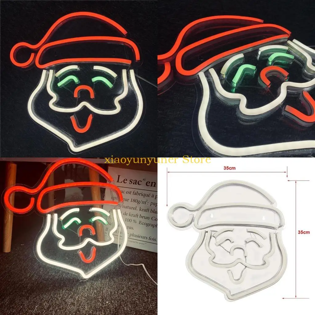

P9JB Engliss Words Light Led Signs Santa Sign для детской комнаты спальня отель магазин ресторан