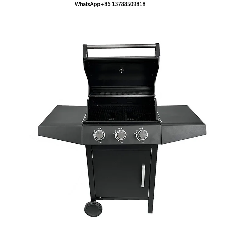 Outdoor Large Burning Propane Grill Steam Stove Multifunctional Smokeless Grill Stainless Steel Digital Timer
