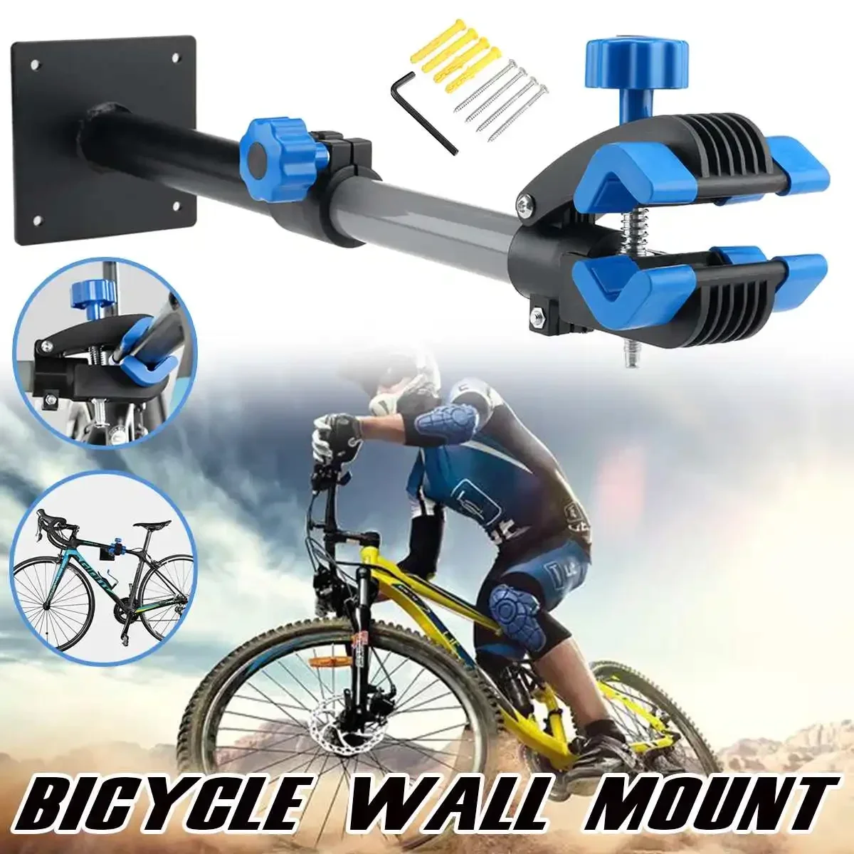 Repair Work Bracket Bike Stand Indoor Bike Storage Bike Wall Mount for MTB Bike Rack Bracket Holder Garage Hangar Maintenance