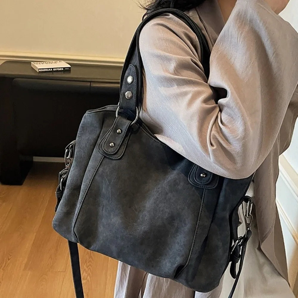 

Casual Large Capacity Shoulder Bag Soft Star Crossbody Bag Faux Suede Leather Multifunctional Tote Bag Women
