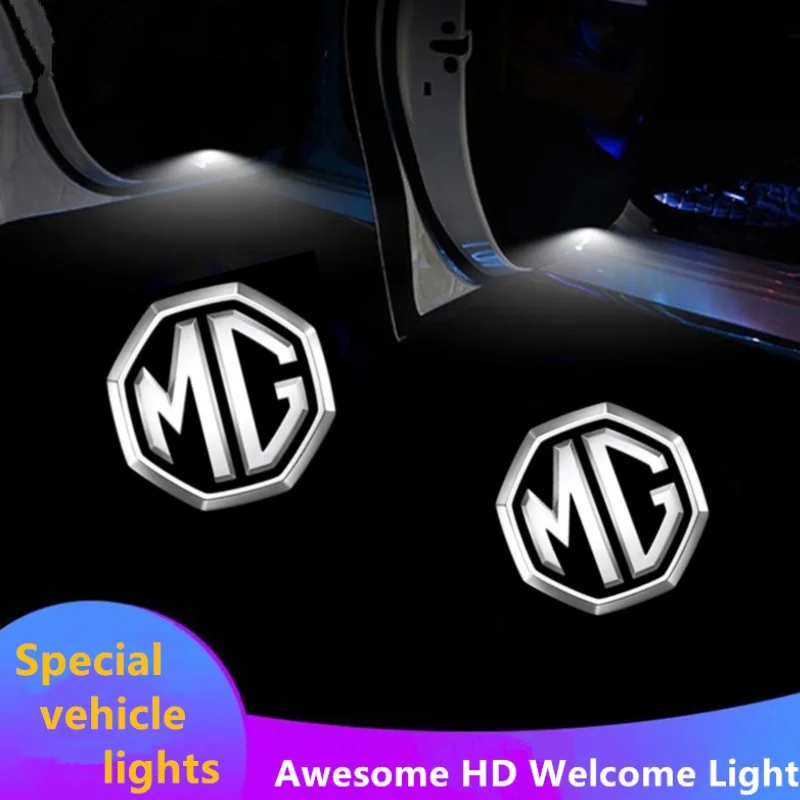 LED Car Door Projector Welcome Ghost Shadow Light Accessories For MG LE500 MG6 MG3 GS GT HS ZS EV CS Concept TF