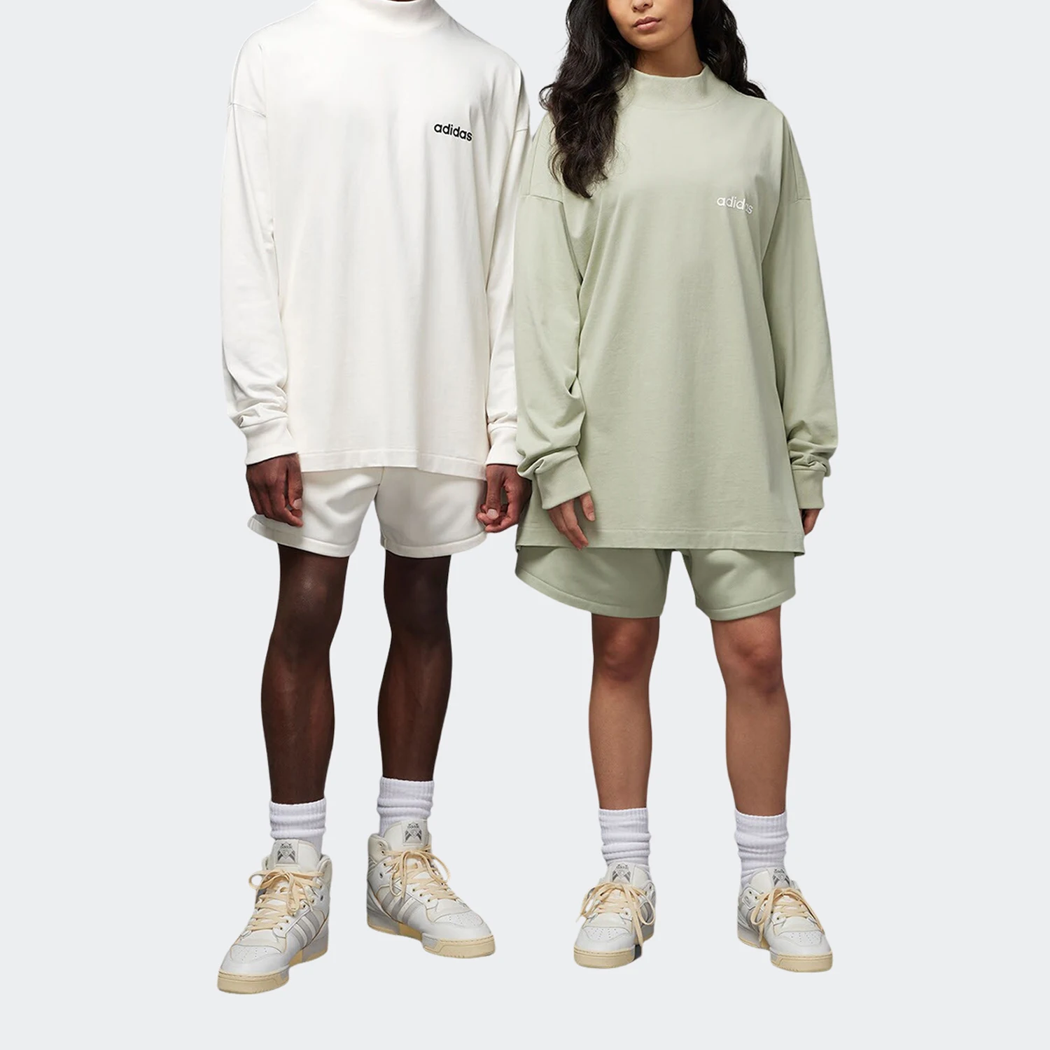 

Adidas Originals Trefoil Men and Women's Fashion Round Neck Long Sleeve Casual T-Shirt IA3424