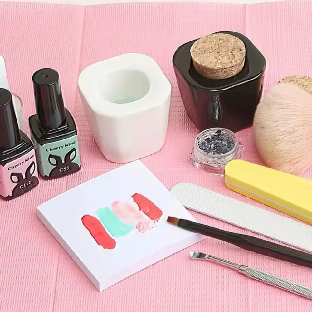 New Paper Nail Art Mat Double Layer Foldable Disposable Table Mat Manicure Tool Manicure Practice