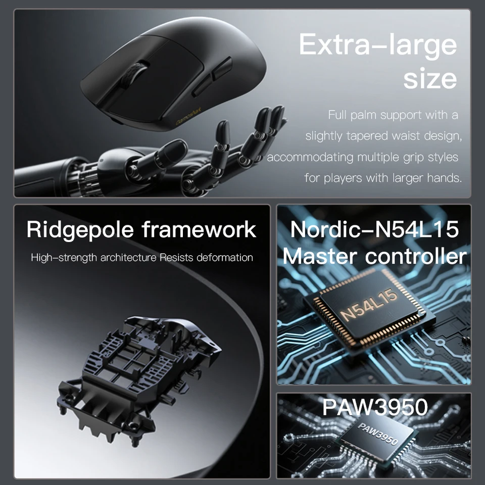 Darmoshark M9 Wireless Gaming Mouse 30K DPI Bluetooth