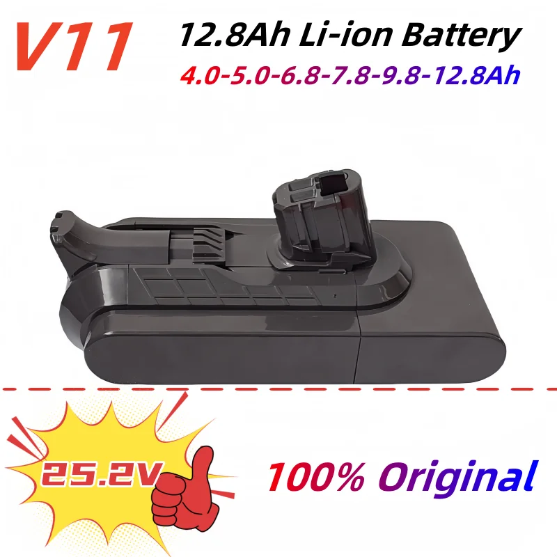 21700 Battery 25.2V 12.8Ah for Dyson SV14 SV15 Vacuum Cleaner Fluffy SV15 V11 Absolute Extra V11 Absolute V11 Animal 970145-02