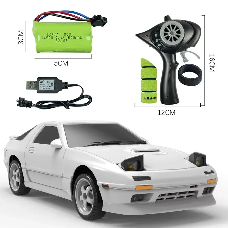 Para 1:18 LD1802 RC Drift Car 2,4G Control remoto en carretera ESP giroscopio LED RC coche de carreras juguetes para niños