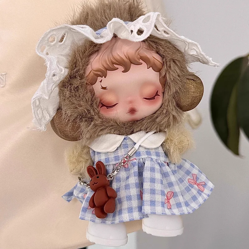 Bonito (sem bonecas) para boneca crânio panda elegante vestido de noite saia acessórios princesa vestir mini roupas artesanais boneca