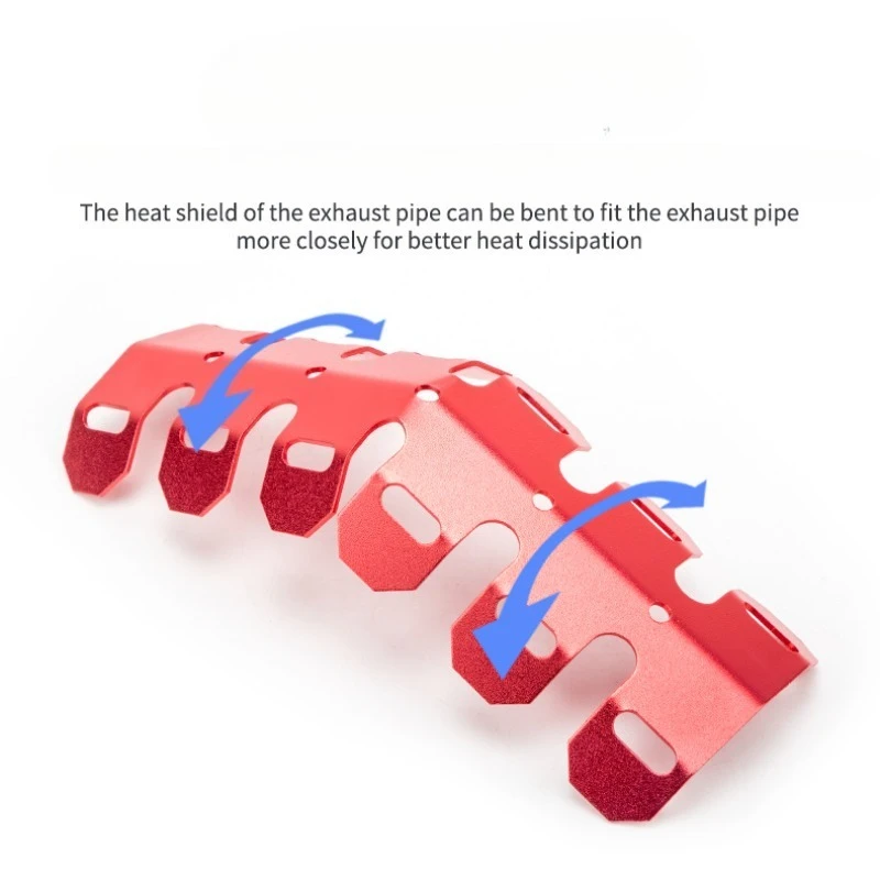 Universal Motorcycle Curve Exhaust Muffler Pipe Heat Shield Cover Heel Guard For Kawasaki For Yamaha For Honda For K Dirt Bike - Image 3
